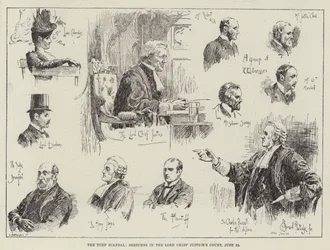 Lo scandalo delle corse, schizzi nella Corte del Lord Chief Justice, 22 giugno